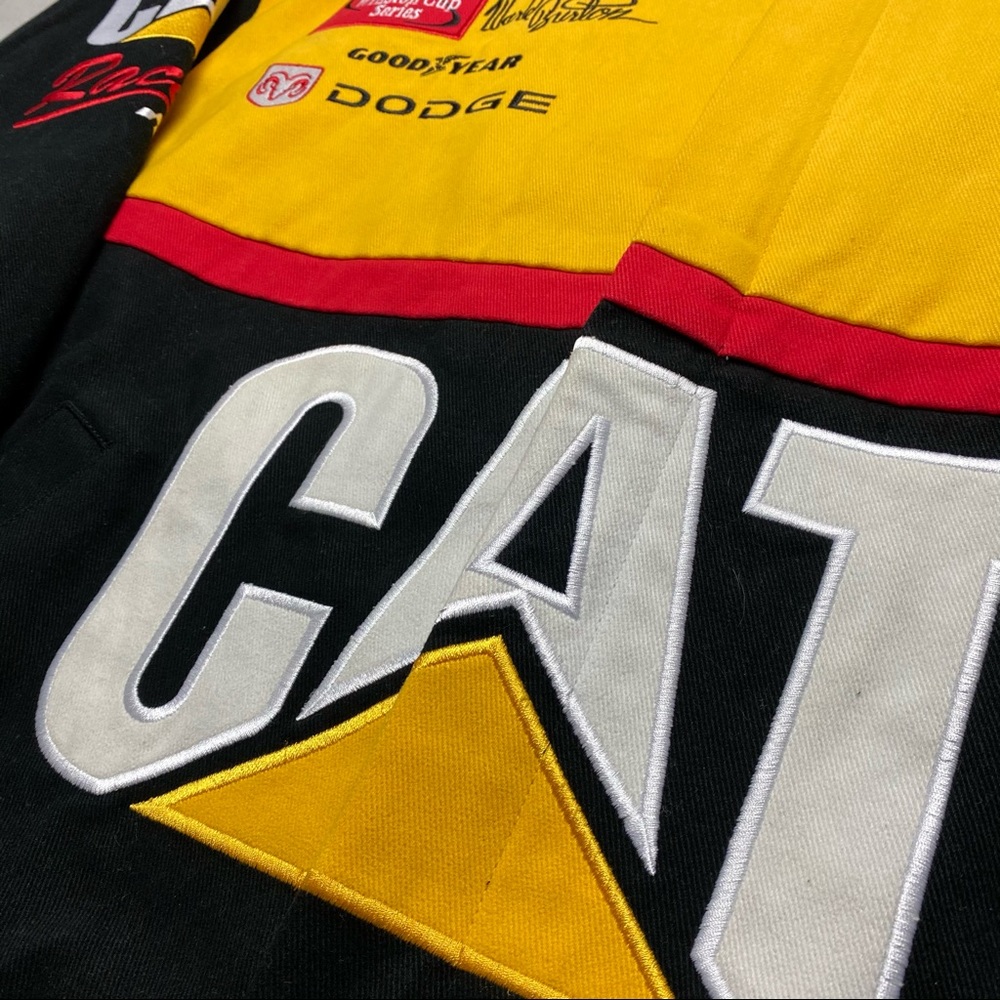 Vintage NASCAR CAT RACING JACKET EXCELLENT COND L - Picture 4 of 16